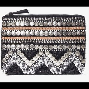 Embellished Beaded Clutch Bag